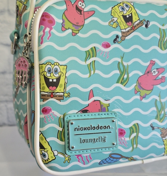 Loungefly SpongeBob Squarepants Nickelodeon Mini Backpack Convertible Bag New - Picture 2 of 16